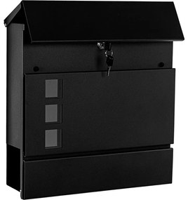 Poštová schránka Turín, 370 x 370 x 110, čierna