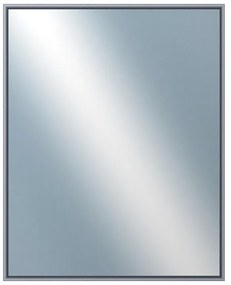 DANTIK - Zrkadlo v rámu, rozmer s rámom 40x50 cm z lišty Hliník platina (7002019)