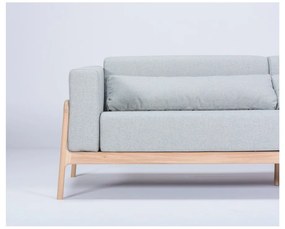 Modrosivá pohovka s konštrukciou z dubového dreva Gazzda Fawn, 240 cm