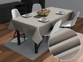 Biante Obdĺžnikový obrus/imitácia brúsenej kože Alcantara ALC-014 Svetlo sivý 120x140 cm