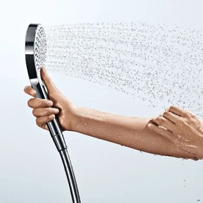 HANSGROHE Croma Select S ručná sprcha Multi 3jet EcoSmart, priemer 110 mm, biela/chróm, 26801400