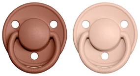 BIBS De Lux cumlíky, kaučuk 2ks - veľkosť 1 - Woodchuck Blush