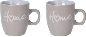 Šalky na kávu Home – béžové 2 × 150 ml