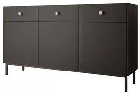 Komoda Probazzo 3D3SZ (čierna + zlatá) . Vlastná spoľahlivá doprava až k Vám domov. 1103670
