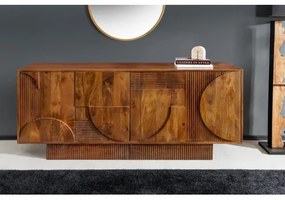 Komoda 46802 170cm Art Deko Drevo Mango Hnedé  - Komfort-nábytok