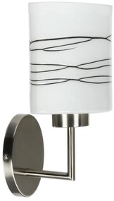 Candellux Lamp VISOLA Nástenné svietidlo 1X60W E27 Matt Nickel/Brown Stripes 21-10363