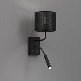 Nástenná lampa LOFT SHADE 1xE27/60W+1xG9/8W/230V čierna
