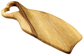 AMADEA Dřevěné prkénko srdce, masivní dřevo, 29 x 10,5 cm, český výrobek