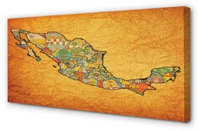 Obraz canvas farebné mapa 120x60 cm