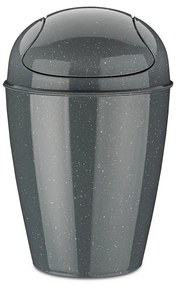 Koziol Kôš Swing Top S Organic sivá, 5 l, 21,6 x 21,6 x 37 cm
