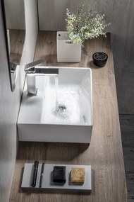 GSI GSI, KUBE X keramické umývadlo 45x35cm, brúsená spodná hrana, biela ExtraGlaze, 94859111