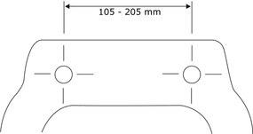WENKO 22979100-WC sedátko PRÍRODNÝ BUK 35,5x42,5 cm hnedá/strieborná