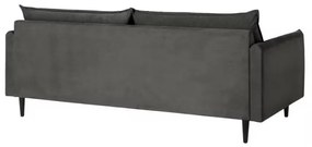 Tmavosivá zamatová pohovka 203 cm Juli – Ropez