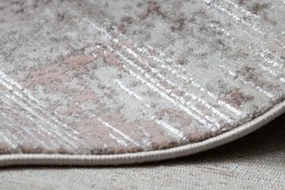 Koberec CORE W9775 Ramka - svetlý béž / ružový