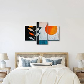 Obraz - Abstrakcia rastliny a slnka (90x60 cm)