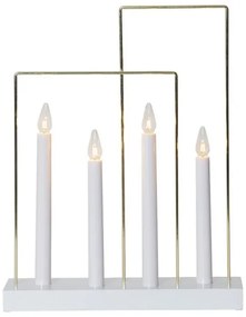 Eglo 410985 - Vianočný svietnik GLOSSY FRAME 4xE10/3W/230V biela