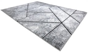 Moderný koberec COZY 8872 Wall, geometrický, sivo / modrý