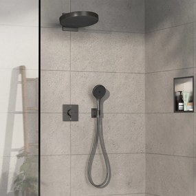 Hansgrohe ShowerSelect Comfort E, termostat pod omietku pre 2 spotrebiče, kartáčovaný čierny chróm, HAN-15572340