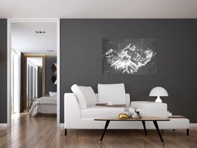 Obraz - Ilustrácie hôr (90x60 cm)