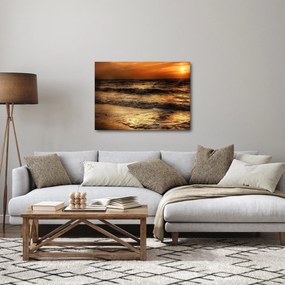 Obraz - Vlny pri pobreží (70x50 cm)