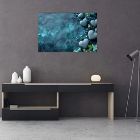 Obraz - Kamene tvaru srdca (90x60 cm)