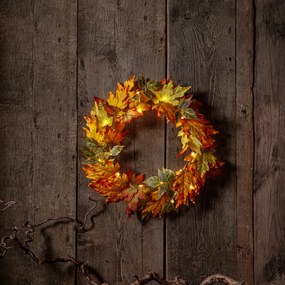 STAR TRADING Svietiaci veniec Autumn 45 cm