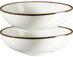 Mäser 2-dielna súprava misiek Pintar White modré bodky 22 cm