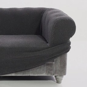 Super strečové poťahy NIAGARA antracitová kreslo (š. 70 - 110 cm)