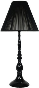 CLX Stolová lampa GENNARO, čierna