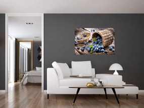 Obraz - Šťavnaté čučoriedky (90x60 cm)