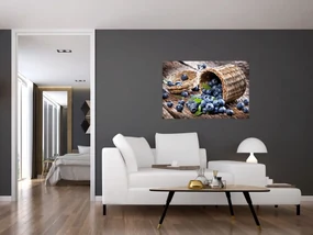 Obraz - Šťavnaté čučoriedky (90x60 cm)