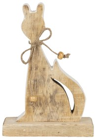 Drevená dekorácia mačka - 11 * 3 * 16 cm