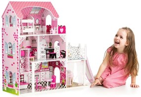 Eco Toys, Drevený domček s výťahom a šmýkačkou xxl