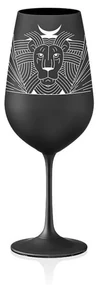 Crystalex pohár Zverokruhy Lev čierna 550 ml