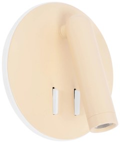 Toolight Toolight, LED nástenné svietidlo 16x14cm, 10W, APP1615-1W, béžová, OSW-06530