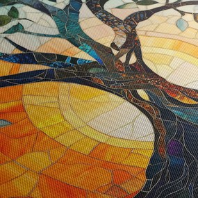 Obraz – Mozaika – slnko a strom I. (150x105 cm)