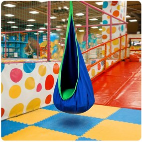 Závesné kreslo Neo-Sport cocoon modré