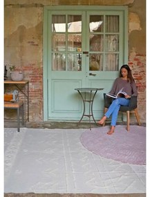 Biely prateľný ručne tkaný bavlnený koberec 200x300 cm Tribu Natural – Lorena Canals