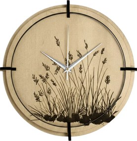 Drevené nástenné hodiny javor – tichý chod, prírodný dizajn | SENTOP HDF0587-MAPLE