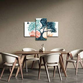 Obraz – Akvarelový strom plný života (90x60 cm)