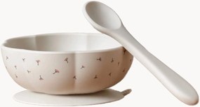 Súprava riadu z silikónu Poppy In Bloom, 2 ks