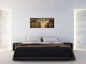 Obraz - Maľba mesta (120x50 cm)