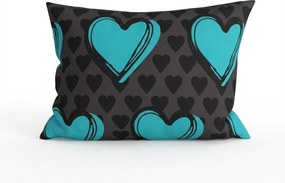 Obliečka na vankúš z mikrovlákna KASUGA 50x70 cm, tyrkysová