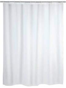 Biely sprchový záves Wenko Simpler, 180 x 200 cm