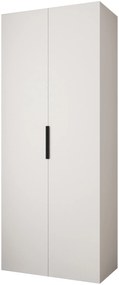 Šatníková skriňa 100 cm Carmela 40-4 (biela + čierna). Akcia -19%. Vlastná spoľahlivá doprava až k Vám domov. 1126633