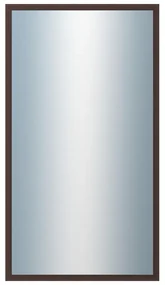 DANTIK - Zrkadlo v rámu, rozmer s rámom 50x90 cm z lišty KASETTE hnedá (2757)