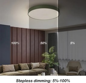 Brilagi - stmievateľné LED stropné svietidlo POOL LED/60W/230V 3000-6000K 50 cm zelené+DO