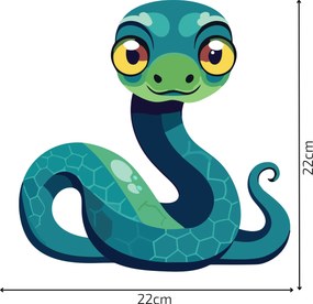 PIPPER. Kreslené zvieratká - textilná nálepka na stenu