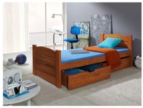 Jednolôžková posteľ 90x200 BRILON - jelša