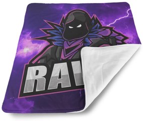 Sablio Deka pre bábätko FORTNITE RAVEN Fialová búrka - 90x120 cm